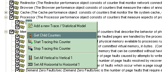 Use 'Get Child Counters' to expose metrics